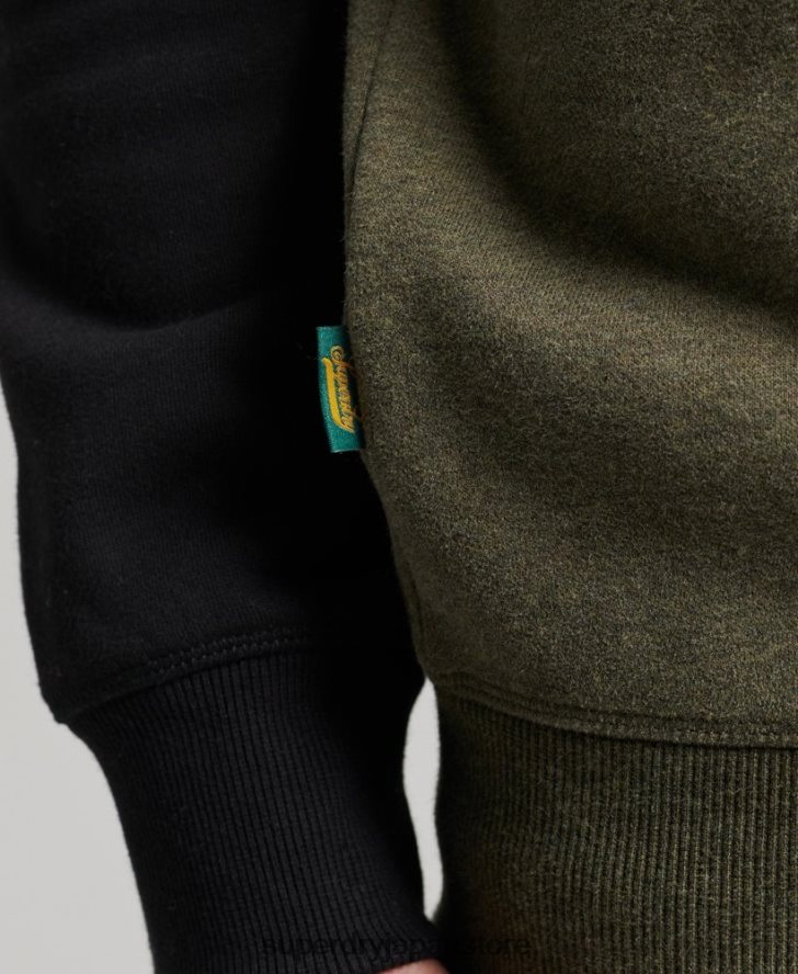 ベースボールクルースウェットシャツ 男性 Superdry 衣類 緑 2J62PZ506