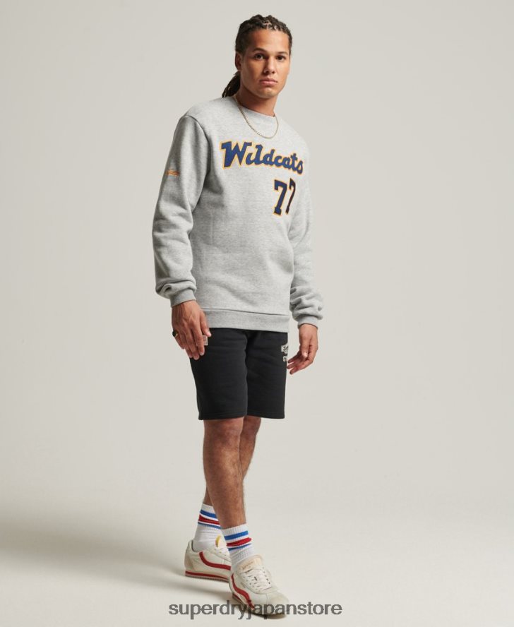ヴィンテージ カレッジ クルー スウェットシャツ 男性 Superdry 衣類 グレー 2J62PZ5078