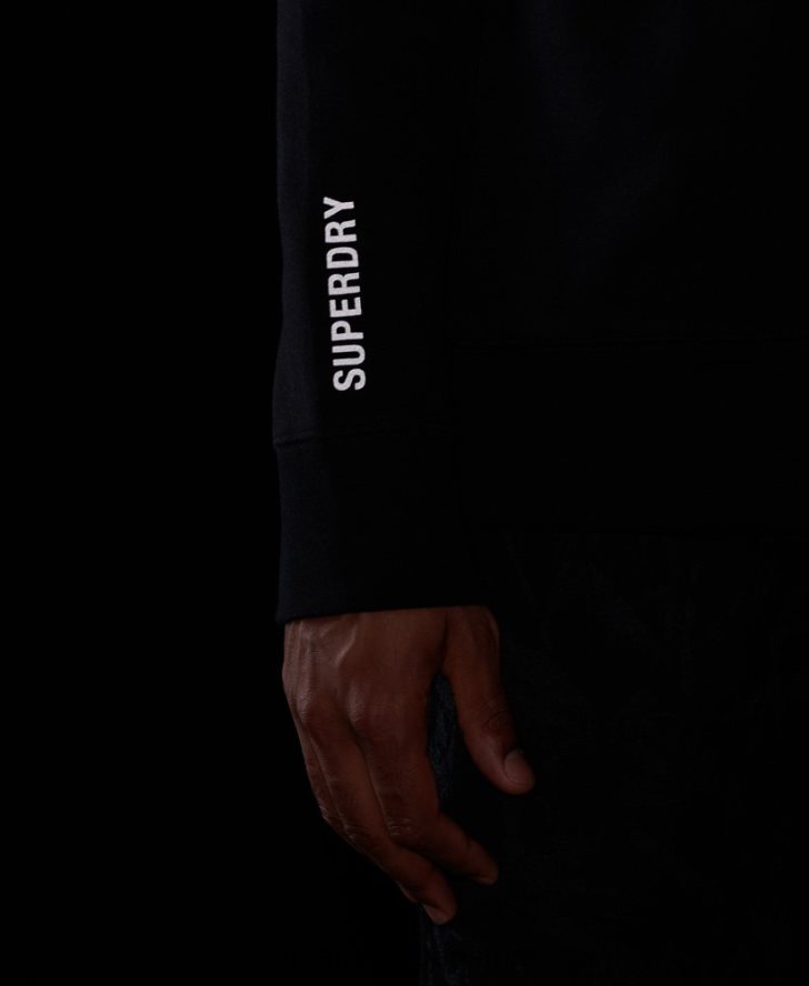 テックトラックトップ 男性 Superdry 衣類 黒 2J62PZ5087