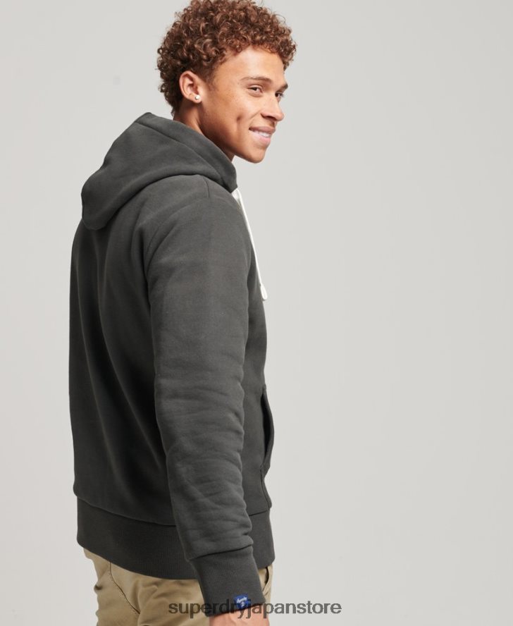 カレッジパーカー 男性 Superdry 衣類 濃い灰色 2J62PZ5089