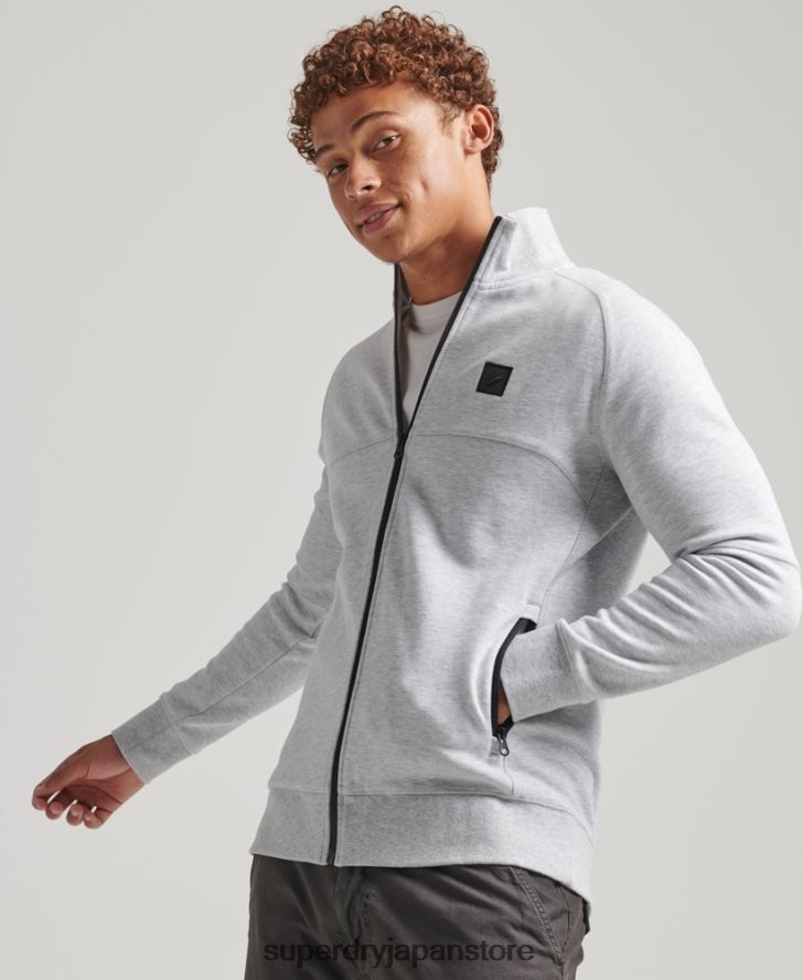 テックトラックトップ 男性 Superdry 衣類 グレー 2J62PZ5096