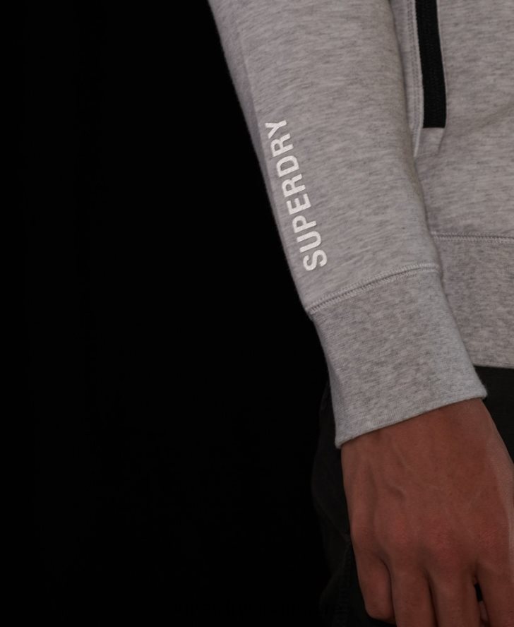 テックトラックトップ 男性 Superdry 衣類 グレー 2J62PZ5096