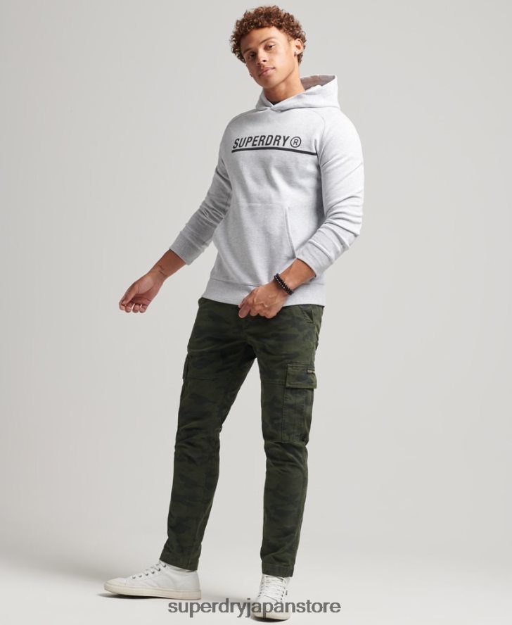 コードテックグラフィックパーカー 男性 Superdry 衣類 グレー 2J62PZ5103