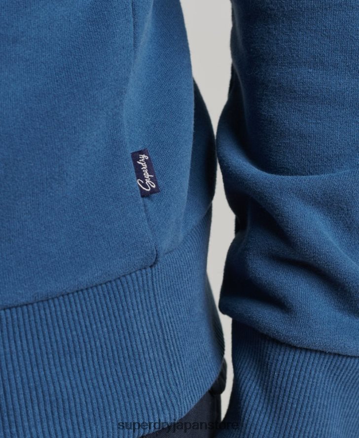 サインライターパーカー 男性 Superdry 衣類 青 2J62PZ5107