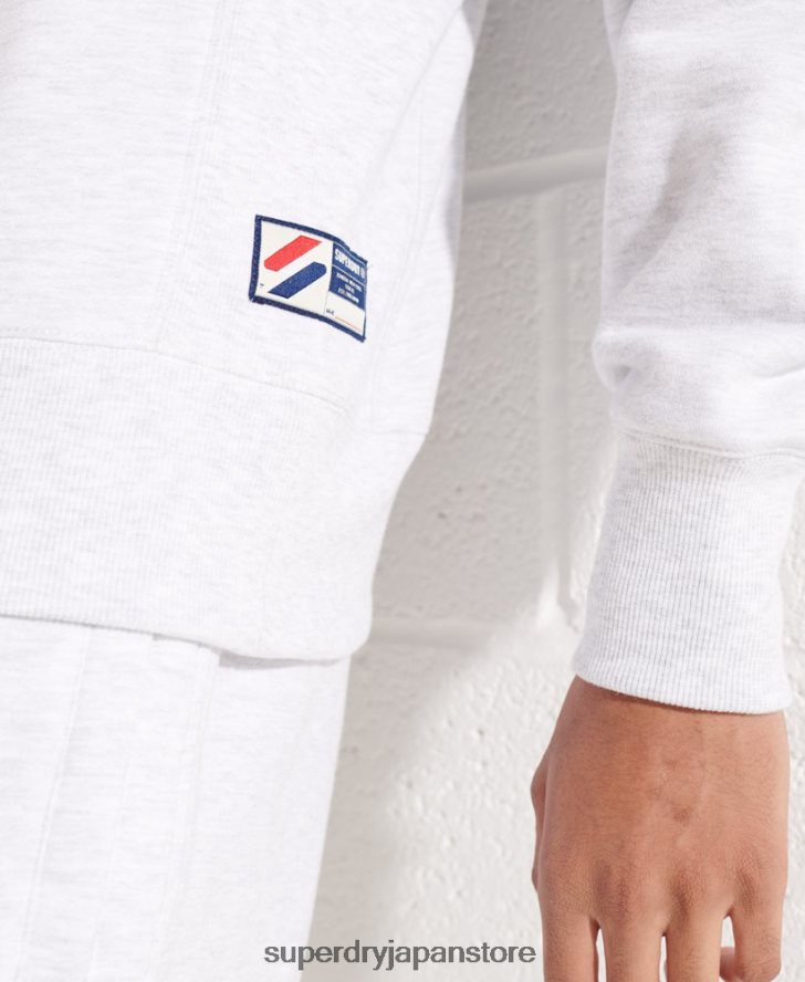 スポーツスタイルのアップリケスウェットシャツ 男性 Superdry 衣類 ライトグレー 2J62PZ5108