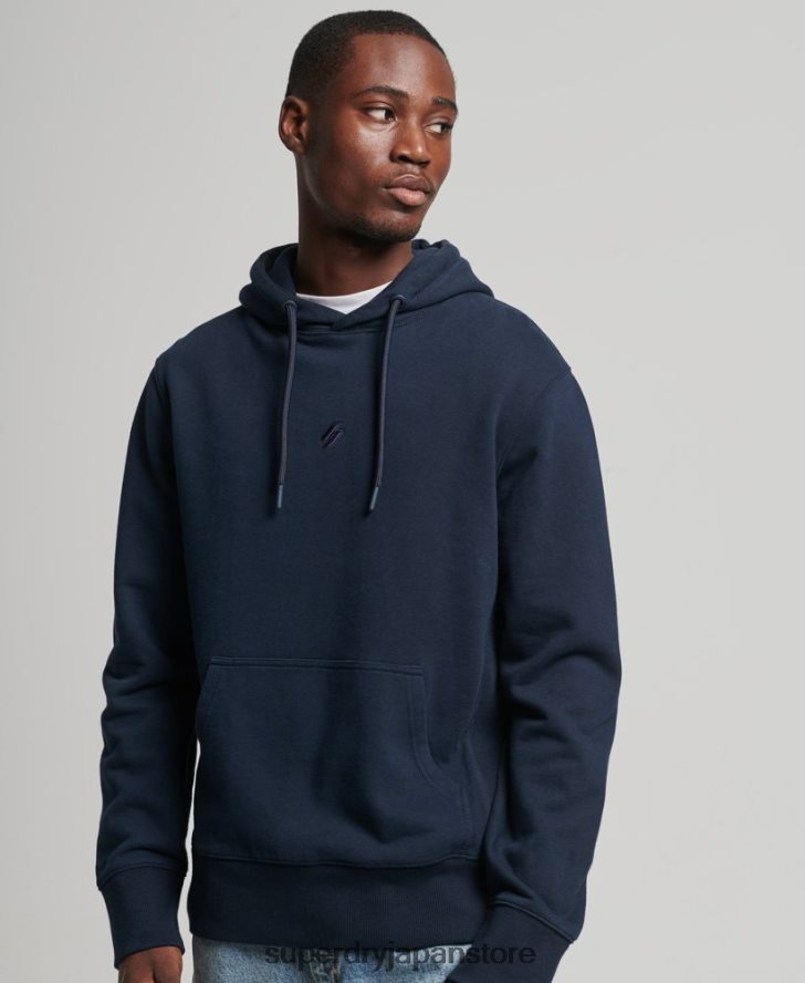 スポーツロゴクラブパーカー 男性 Superdry 衣類 海軍 2J62PZ5116