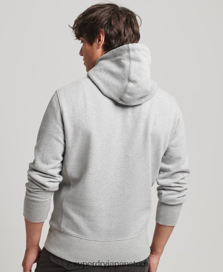 スポーツロゴクラブパーカー 男性 Superdry 衣類 グレー 2J62PZ5118