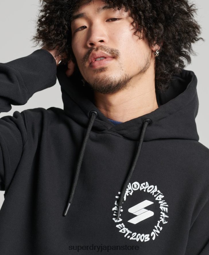 グローブロゴパーカー 男性 Superdry 衣類 黒 2J62PZ5119