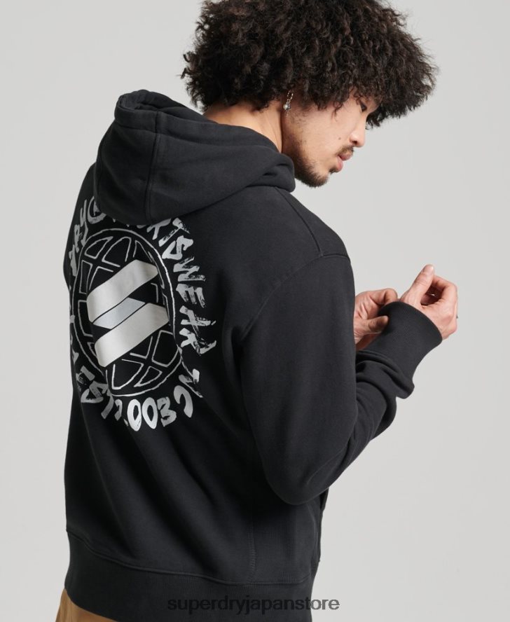 グローブロゴパーカー 男性 Superdry 衣類 黒 2J62PZ5119
