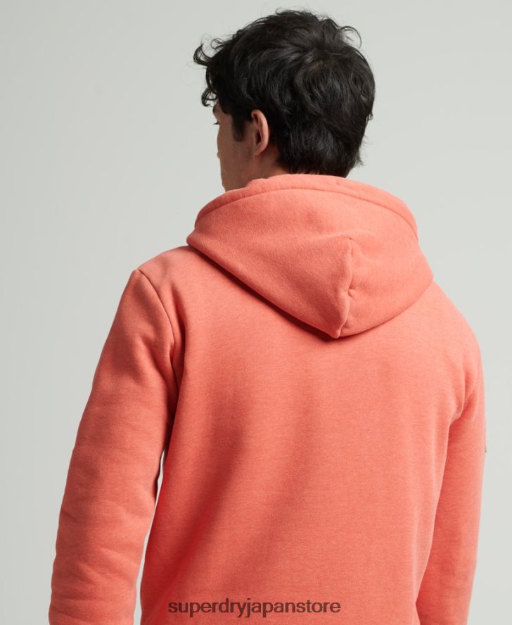 法人ロゴマールパーカー 男性 Superdry 衣類 オレンジ 2J62PZ5131