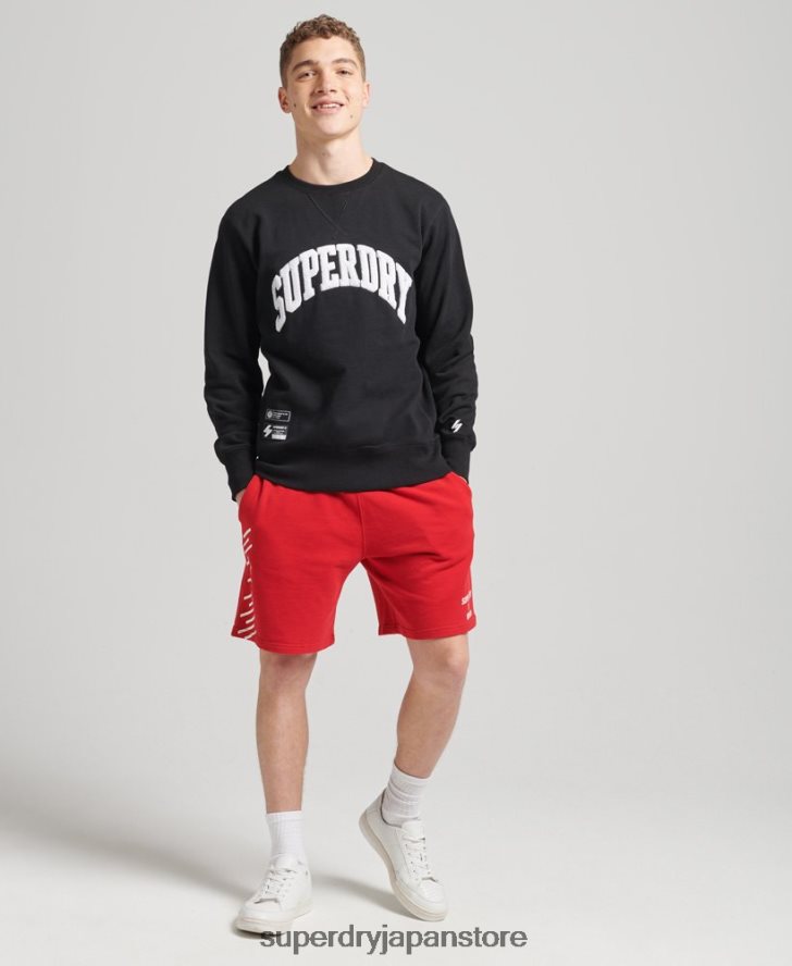 バーシティ アーチ クルー スウェットシャツ 男性 Superdry 衣類 黒 2J62PZ5134