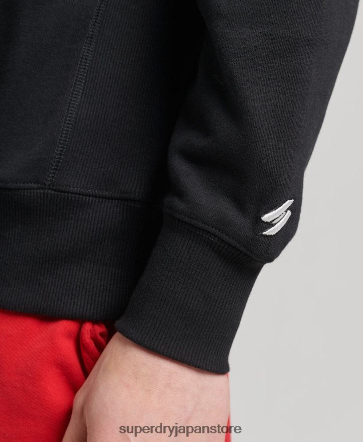 バーシティ アーチ クルー スウェットシャツ 男性 Superdry 衣類 黒 2J62PZ5134