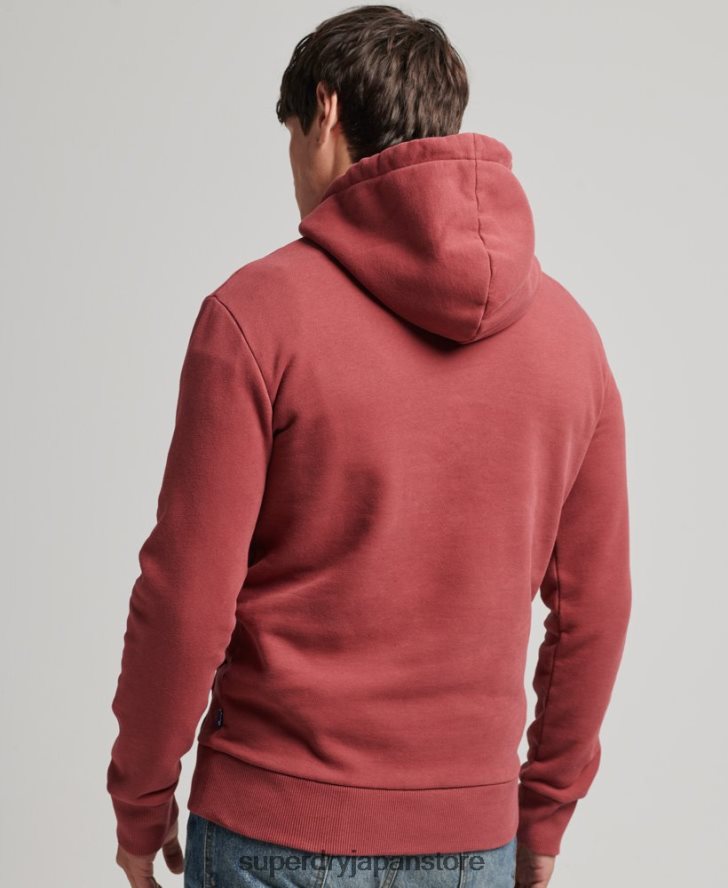 サインライターパーカー 男性 Superdry 衣類 赤 2J62PZ5137