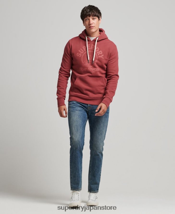 サインライターパーカー 男性 Superdry 衣類 赤 2J62PZ5137