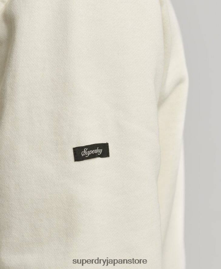 ヴィンテージ イントゥ ザ ウッズ クルー スウェットシャツ 男性 Superdry 衣類 白 2J62PZ5139
