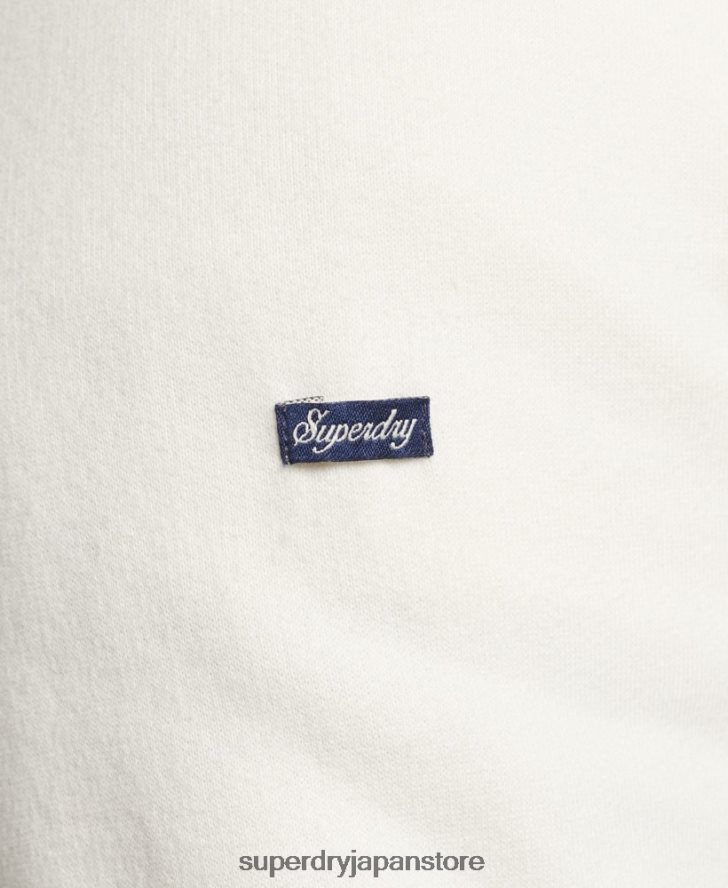 トラベル ポストカード グラフィック スウェットシャツ 男性 Superdry 衣類 クリーム 2J62PZ5141