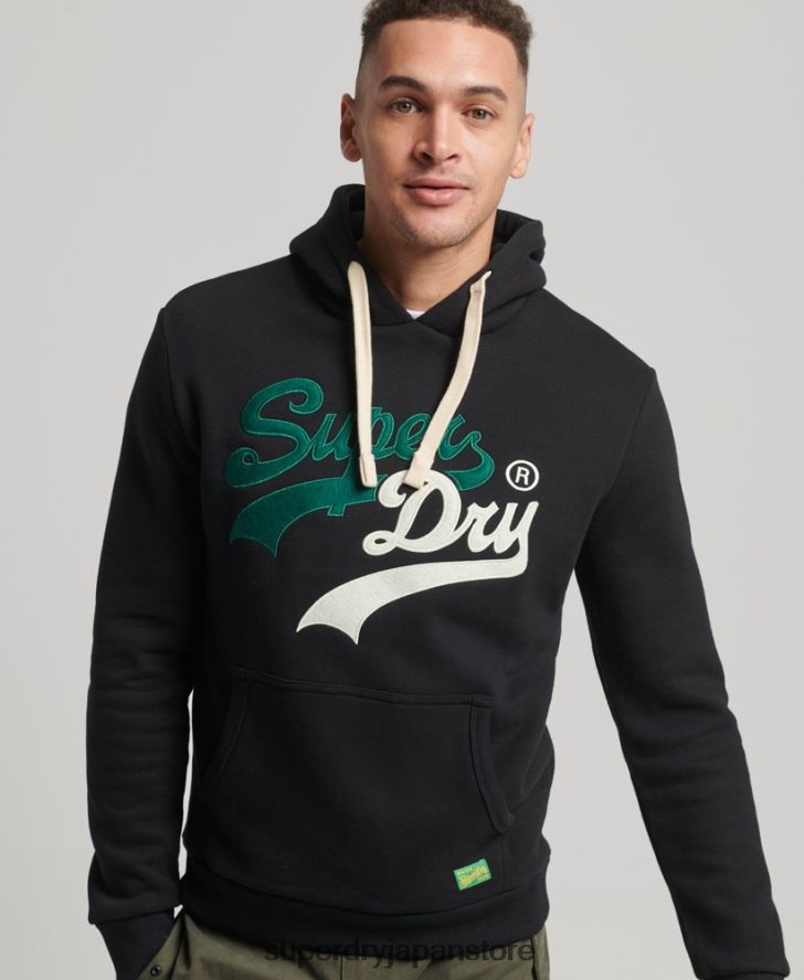 ヴィンテージロゴインタレストパーカー 男性 Superdry 衣類 黒 2J62PZ5145