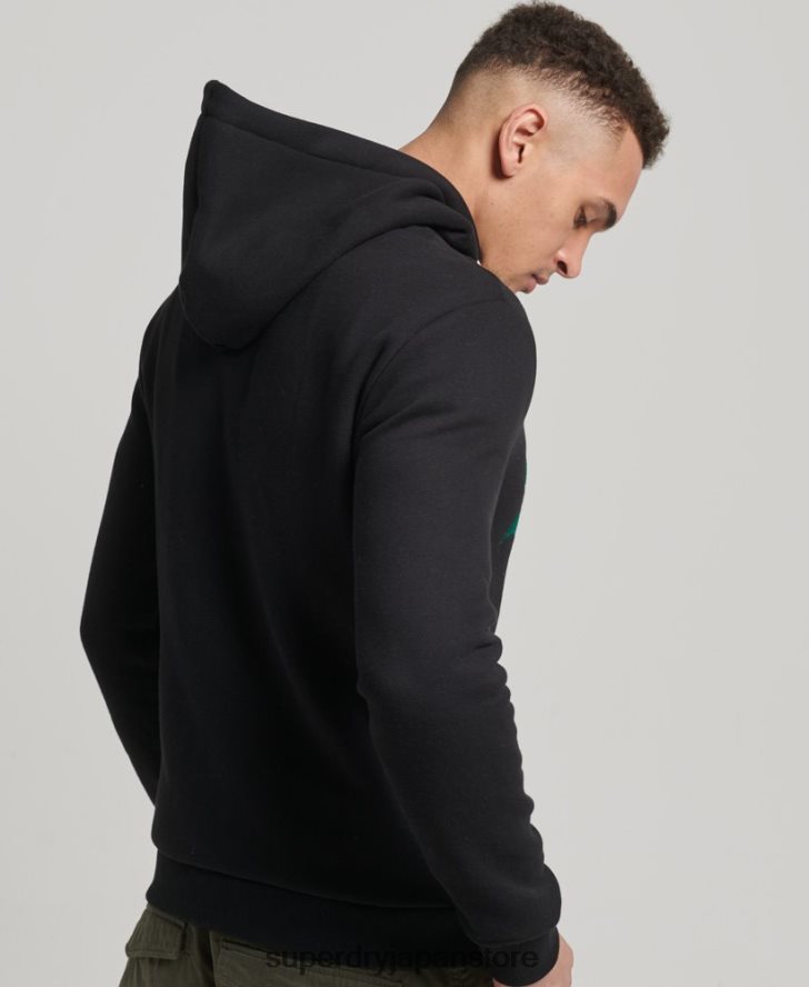 ヴィンテージロゴインタレストパーカー 男性 Superdry 衣類 黒 2J62PZ5145
