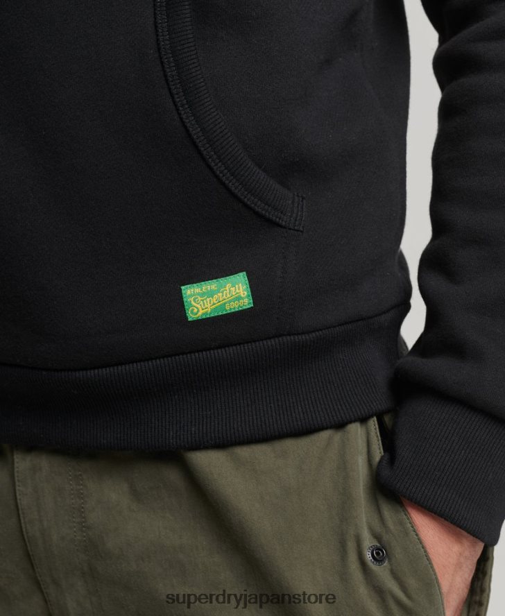 ヴィンテージロゴインタレストパーカー 男性 Superdry 衣類 黒 2J62PZ5145