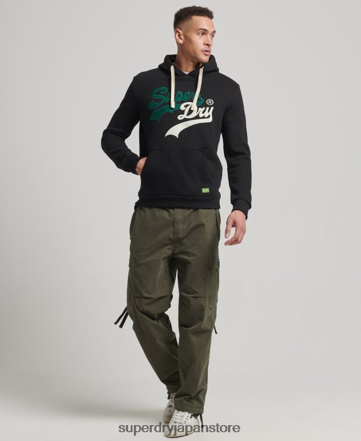 ヴィンテージロゴインタレストパーカー 男性 Superdry 衣類 黒 2J62PZ5145