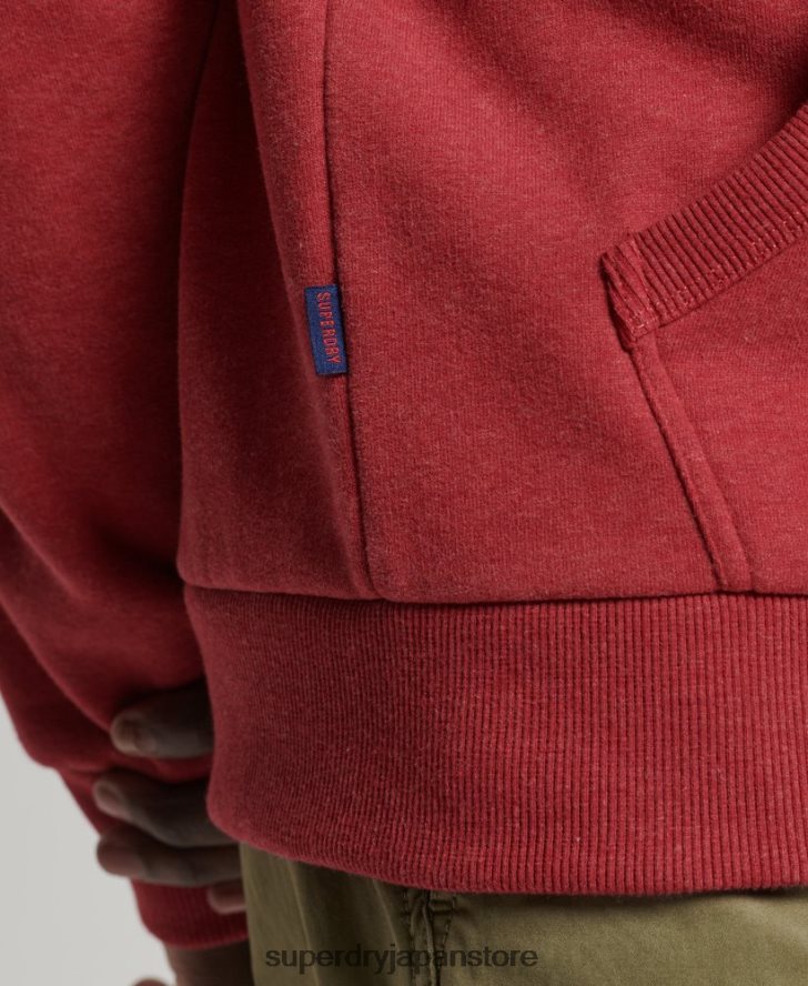 ヴィンテージロゴクラシックパーカー 男性 Superdry 衣類 赤 2J62PZ5156