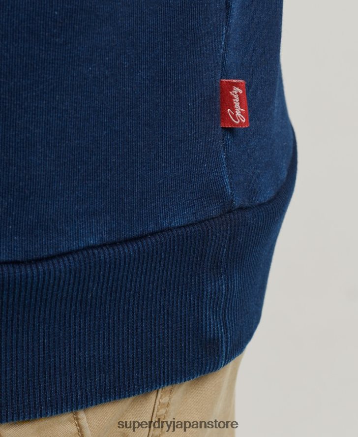 ウォールサインクルースウェットシャツ 男性 Superdry 衣類 濃紺 2J62PZ5157