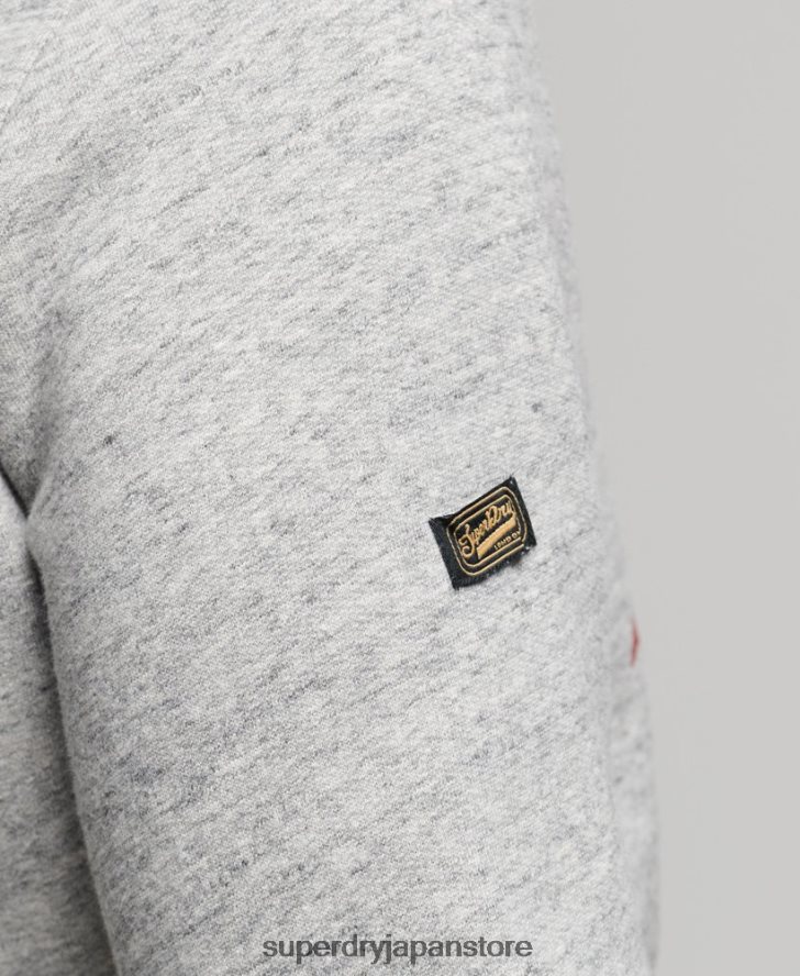 ヴィンテージロゴナラティブパーカー 男性 Superdry 衣類 グレー 2J62PZ515