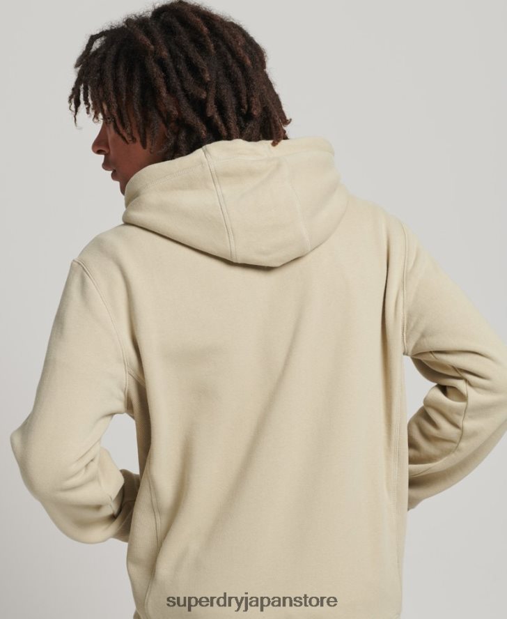 スタックアップリケロゴパーカー 男性 Superdry 衣類 ベージュ 2J62PZ5160
