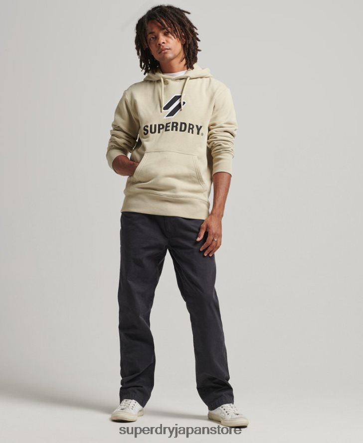 スタックアップリケロゴパーカー 男性 Superdry 衣類 ベージュ 2J62PZ5160