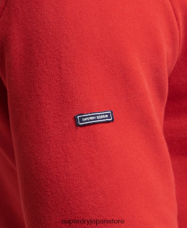 ヴィンテージロゴ ヘリテージパーカー 男性 Superdry 衣類 赤 2J62PZ5162