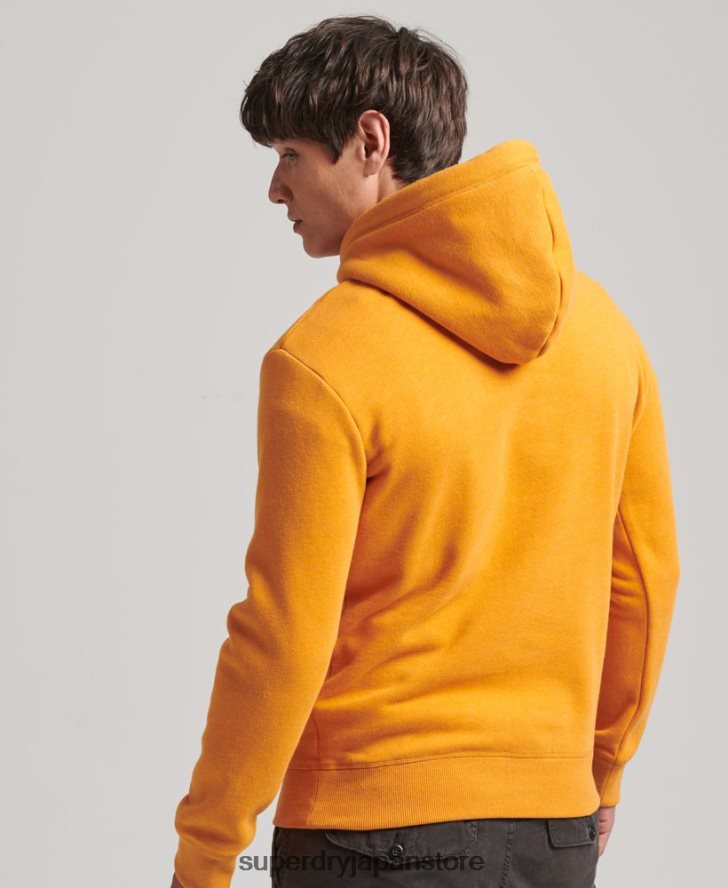 オーガニックコットン エッセンシャル ロゴ パーカー 男性 Superdry 衣類 黄色 2J62PZ517