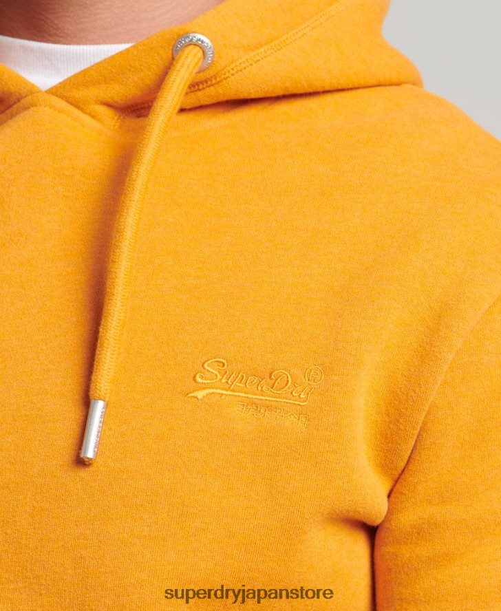 オーガニックコットン エッセンシャル ロゴ パーカー 男性 Superdry 衣類 黄色 2J62PZ517
