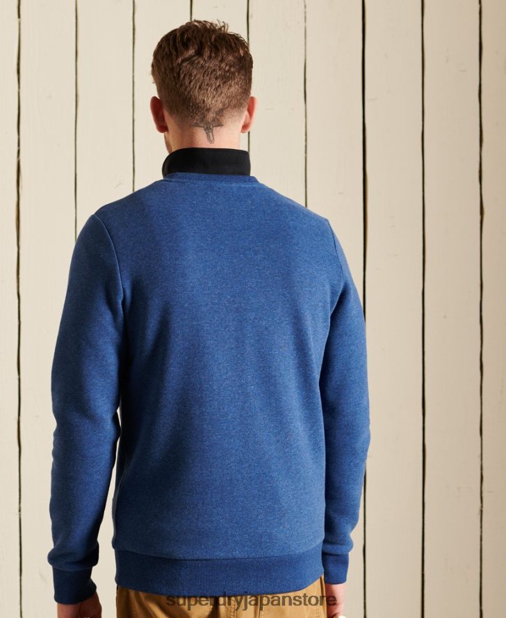 ヴィンテージロゴソースクルースウェットシャツ 男性 Superdry 衣類 青 2J62PZ5181
