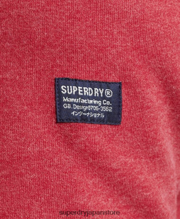 コーポレートロゴ マール クルー スウェットシャツ 男性 Superdry 衣類 赤 2J62PZ5188
