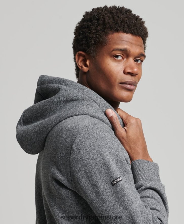 会場色調のパーカー 男性 Superdry 衣類 濃い灰色 2J62PZ5189