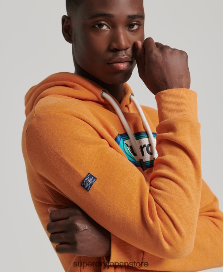 ヴィンテージコアロゴシーズンパーカー 男性 Superdry 衣類 黄色 2J62PZ5195