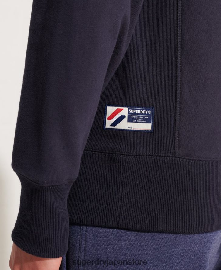 スポーツスタイルエッセンシャルクルーネックスウェットシャツ 男性 Superdry 衣類 海軍 2J62PZ5209