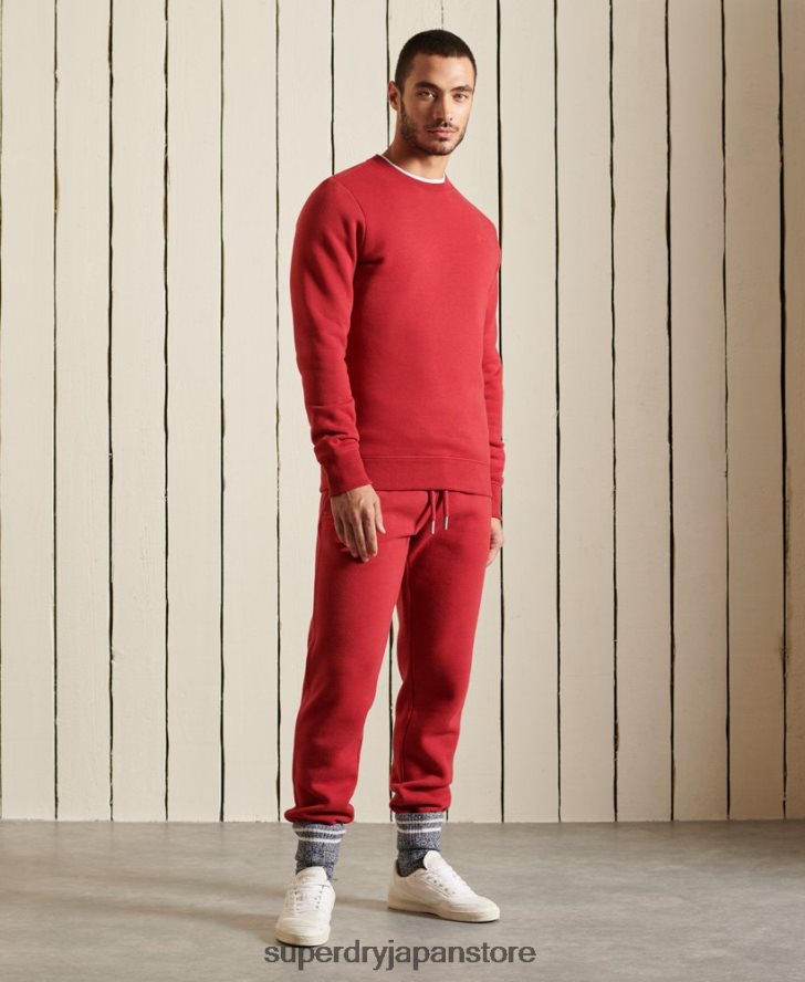 ヴィンテージロゴ刺繍クルースウェットシャツ 男性 Superdry 衣類 赤 2J62PZ5210