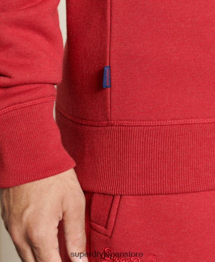 ヴィンテージロゴ刺繍クルースウェットシャツ 男性 Superdry 衣類 赤 2J62PZ5210