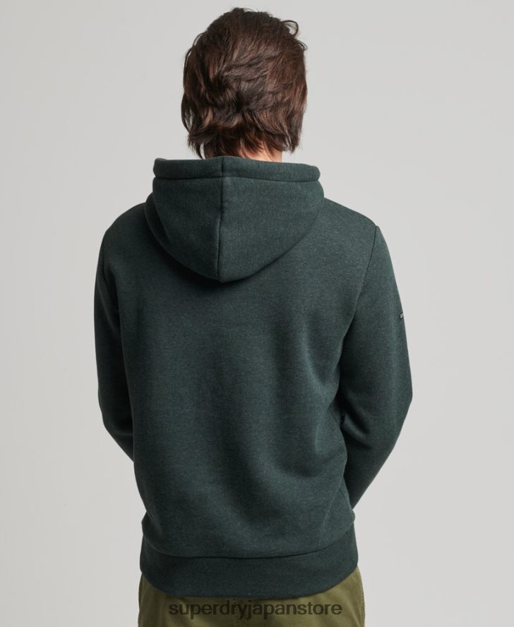 会場色調のパーカー 男性 Superdry 衣類 緑 2J62PZ5212