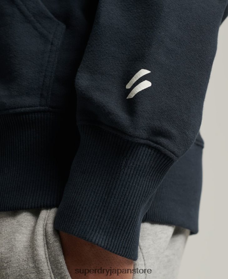 コードコアスポーツパーカー 男性 Superdry 衣類 海軍 2J62PZ5213