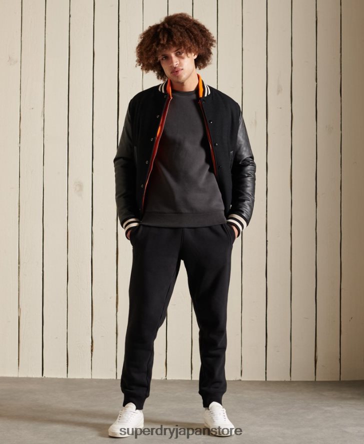 ヴィンテージロゴ刺繍クルースウェットシャツ 男性 Superdry 衣類 濃い灰色 2J62PZ5214