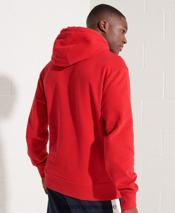 シティカレッジパーカー 男性 Superdry 衣類 赤 2J62PZ5215