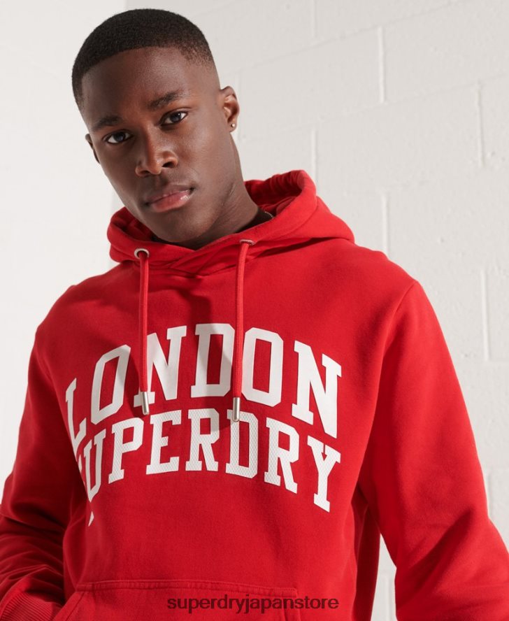 シティカレッジパーカー 男性 Superdry 衣類 赤 2J62PZ5215
