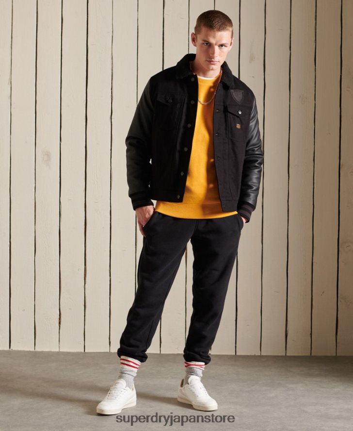 ヴィンテージロゴ刺繍クルースウェットシャツ 男性 Superdry 衣類 黄色 2J62PZ5218