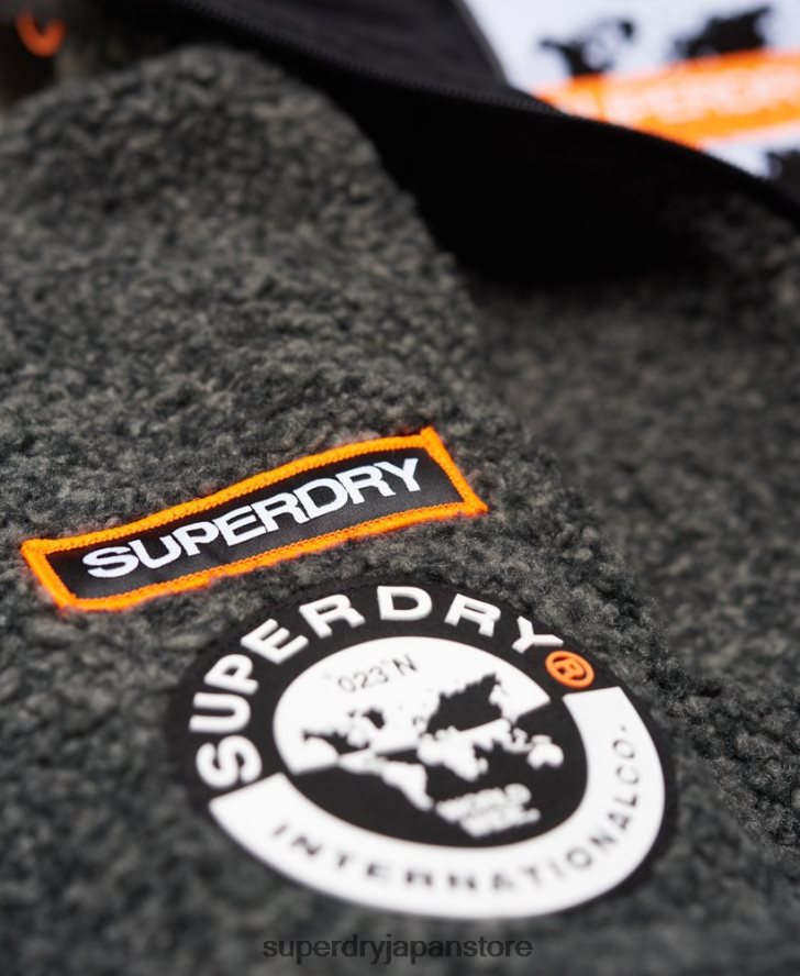 マウンテンシェルパジップパーカー 男性 Superdry 衣類 濃い灰色 2J62PZ5219