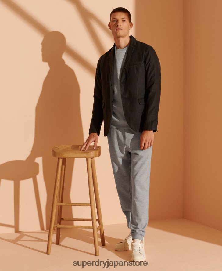 限定版オーガニックコットンスウェットシャツ 男性 Superdry 衣類 ライトグレー 2J62PZ5220