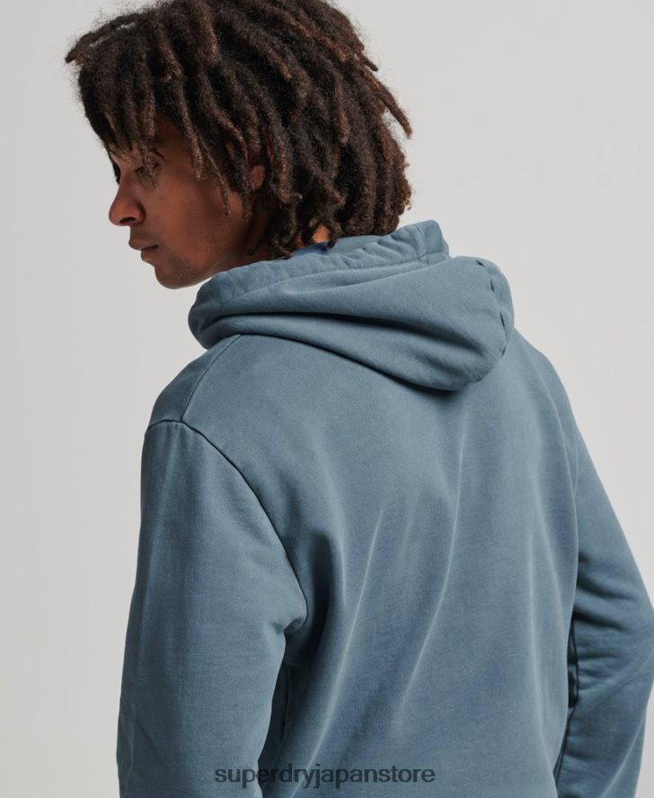 アスレチッククラブパーカー 男性 Superdry 衣類 海軍 2J62PZ5225