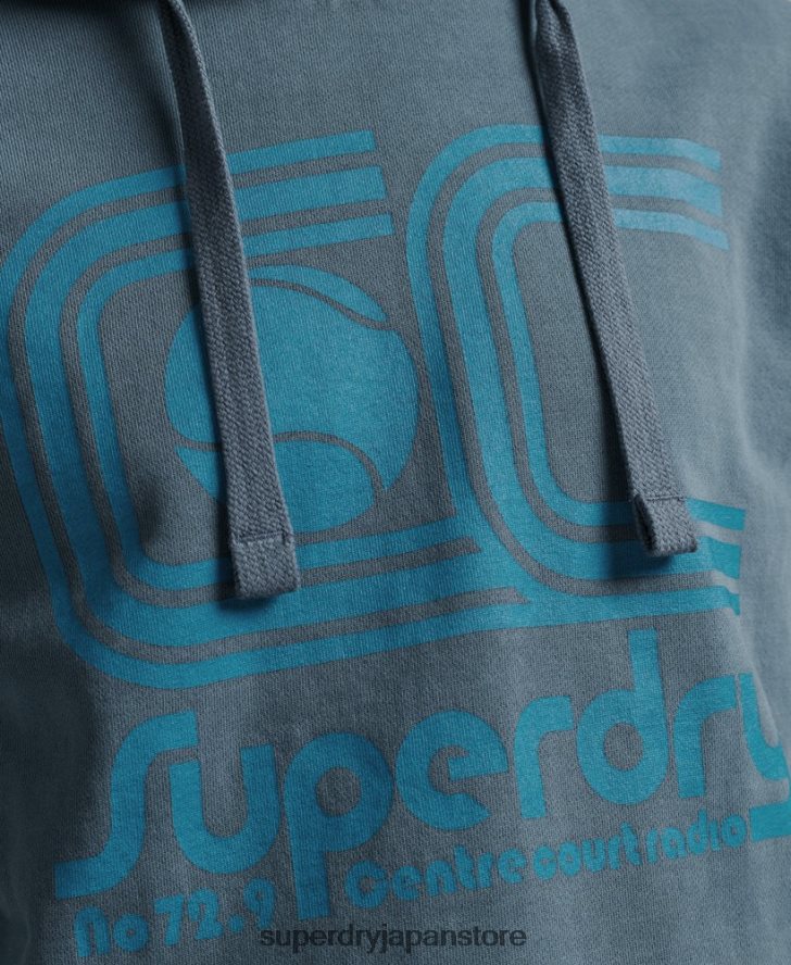 アスレチッククラブパーカー 男性 Superdry 衣類 海軍 2J62PZ5225