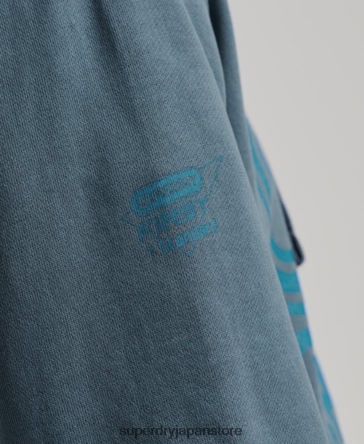 アスレチッククラブパーカー 男性 Superdry 衣類 海軍 2J62PZ5225